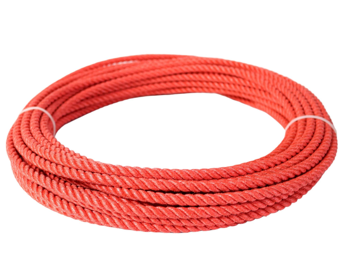 100 Ft Red Soga de Plomo 11mm Lead Core Lariat Rope - M - Royal Saddles - Ropes/Sogas