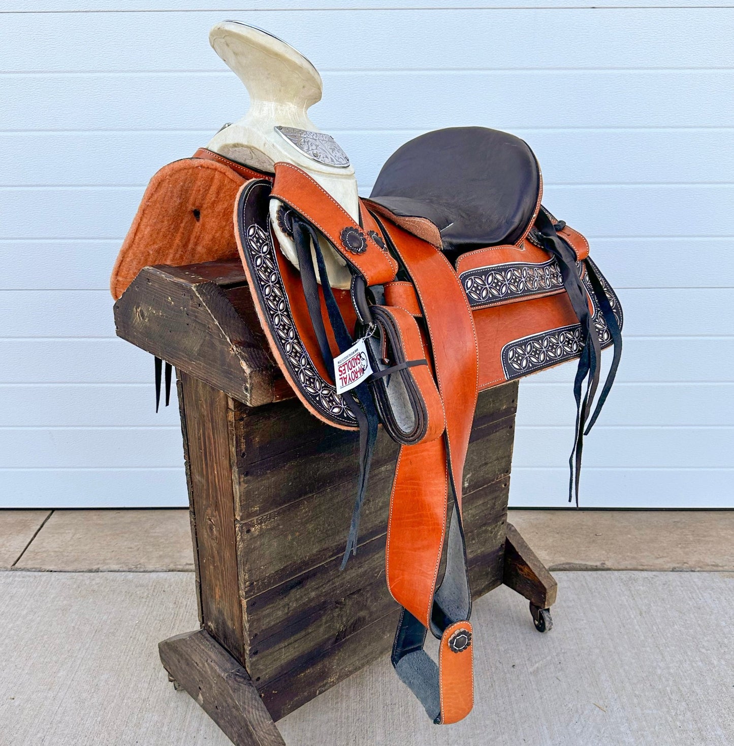 14.5" Montura Charra Trabajo Saddle - M - Royal Saddles - Charro Saddles/Monturas