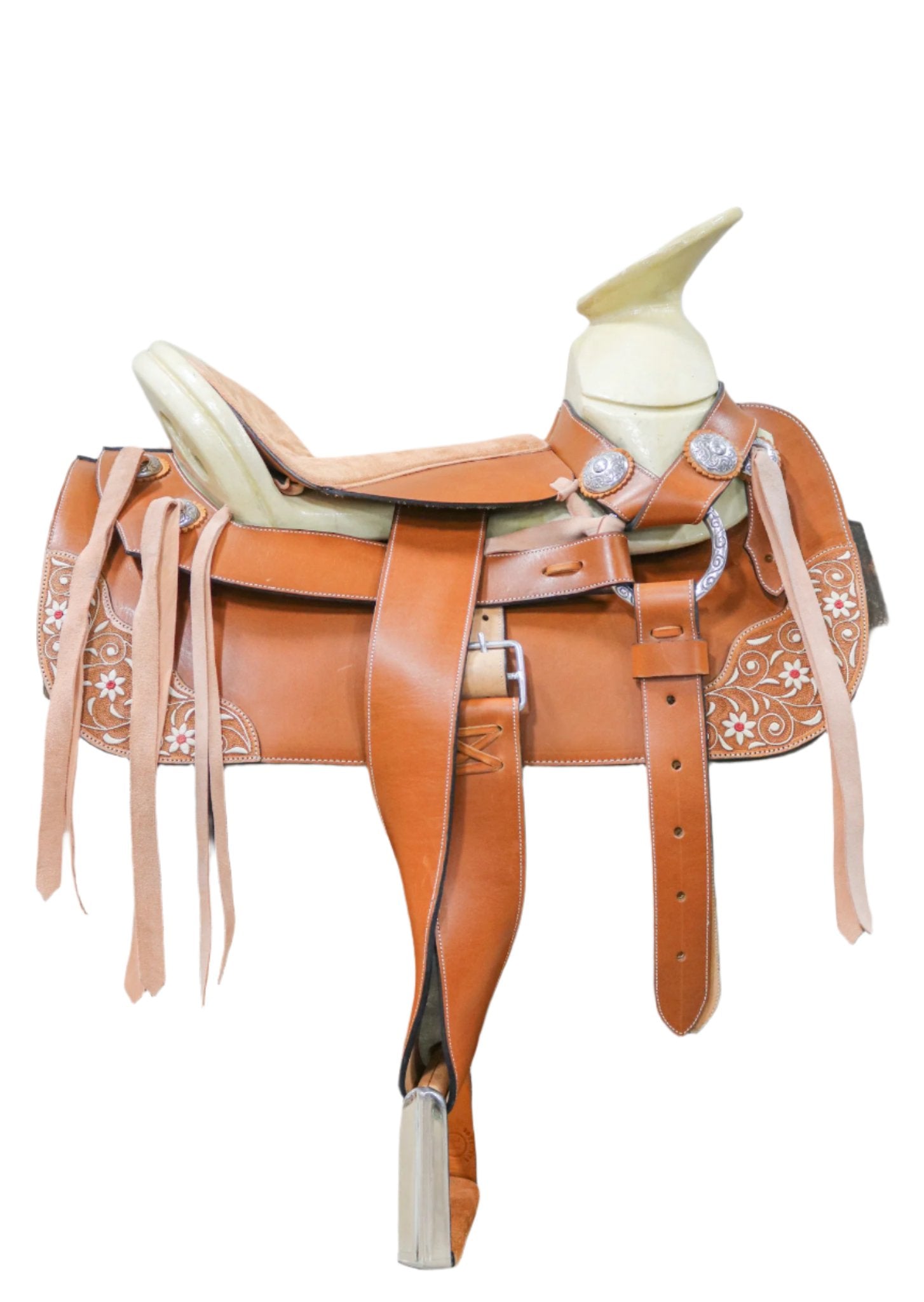 15" Charro Montura Fina Piteada Charra Pita - M - Royal Saddles - Charro Saddles/Monturas