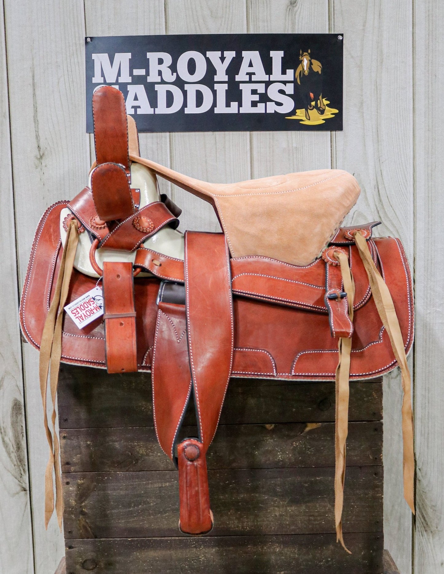 15.5" Chedron SideSaddle Montura Charra Albarda Escaramuza - M - Royal Saddles - Charro Saddles/Monturas