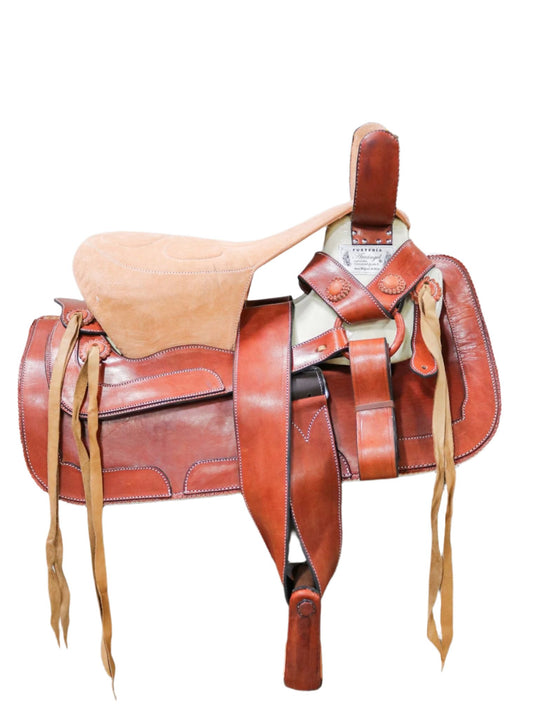 15.5" Chedron SideSaddle Montura Charra Albarda Escaramuza - M - Royal Saddles - Charro Saddles/Monturas