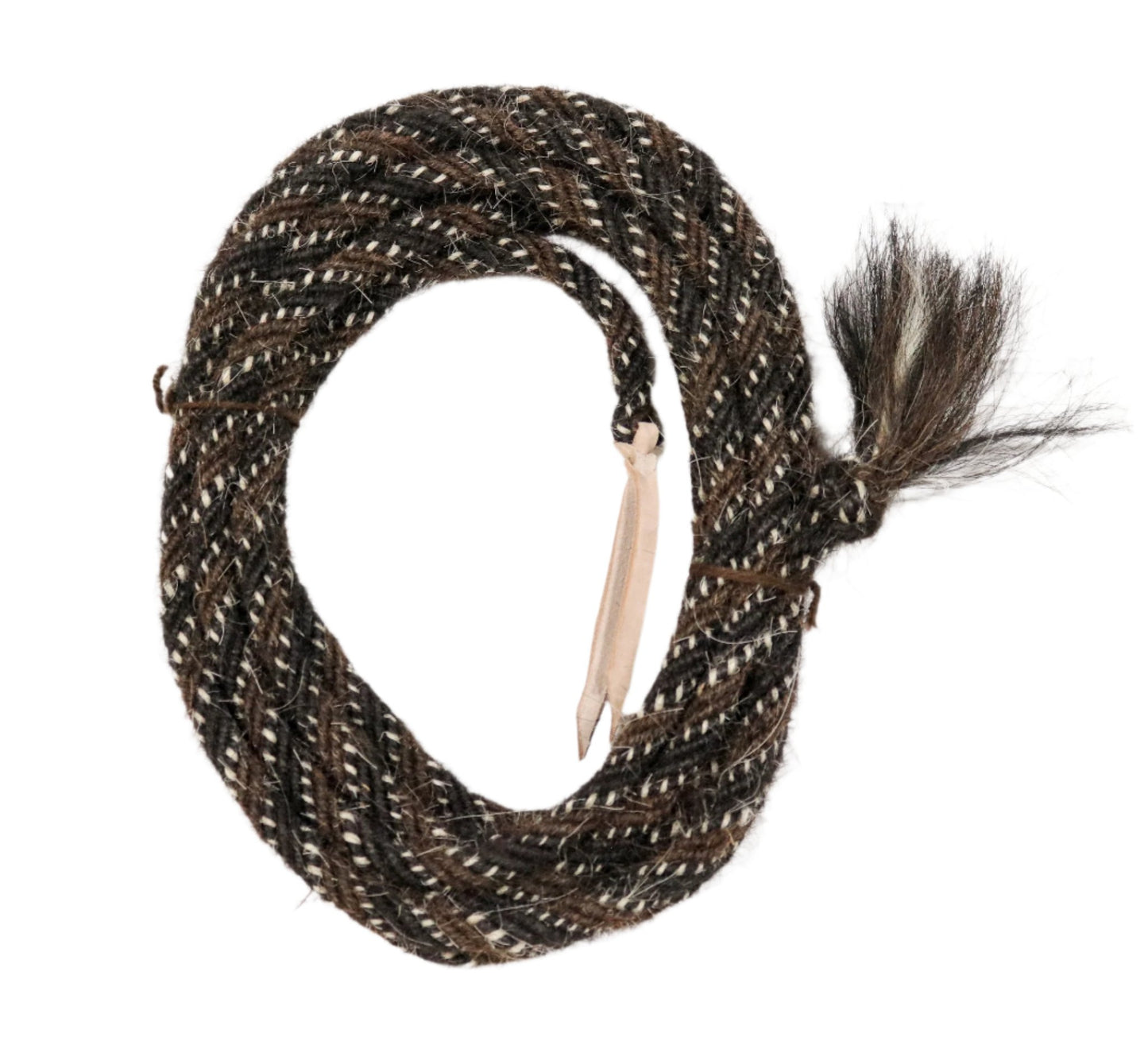 22ft. Hand - Braided Horse Mane Hair Mecate - M - Royal Saddles - Charro Reins