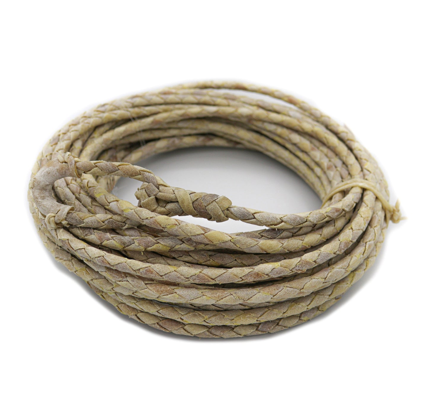 32 ft Cuero Crudo Soga Rawhide Leather Braided Rope - M - Royal Saddles - Ropes/Sogas