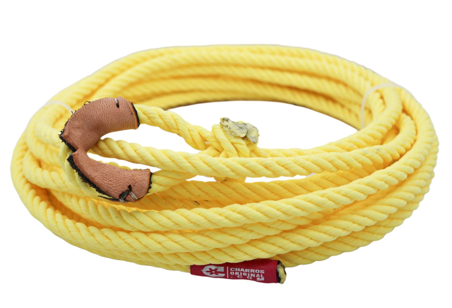 34 ft Pastel Matte Yellow Soga Para Florear Trick Rope - M - Royal Saddles - Ropes/Sogas