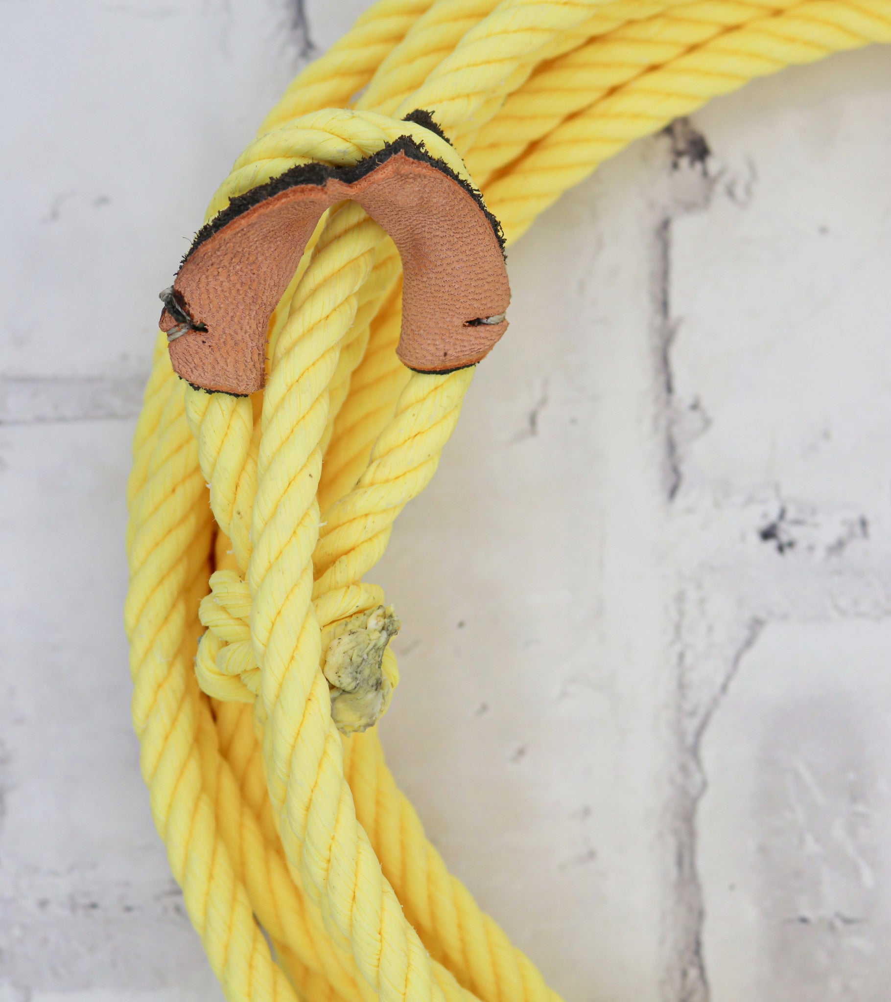 34 ft Pastel Matte Yellow Soga Para Florear Trick Rope - M - Royal Saddles - Ropes/Sogas