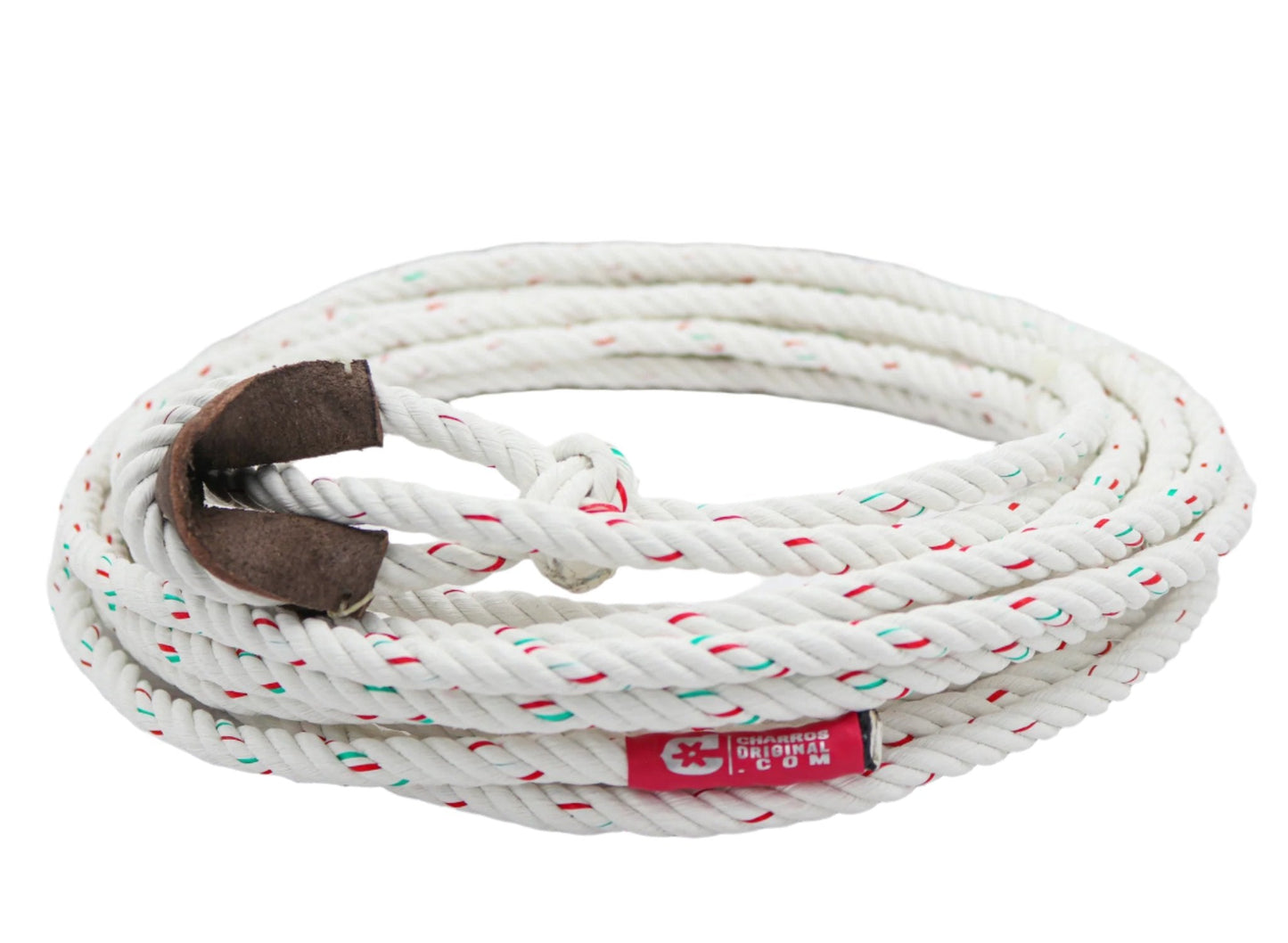 39FT. (12M) Charros White "MX" Soga Para Florear - M - Royal Saddles - Ropes/Sogas