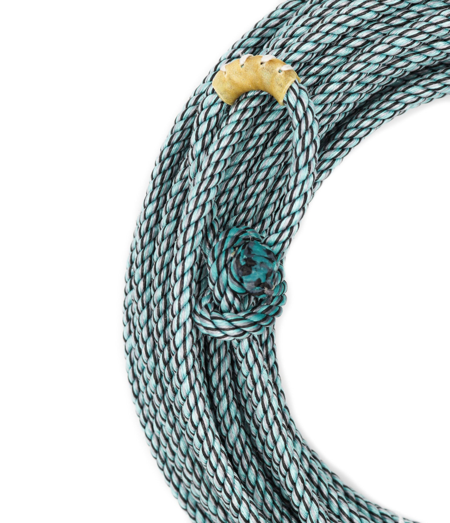 50 Ft Azul/Multi 10.5mm Poly - Nylon Rope Soga - M - Royal Saddles - Ropes/Sogas