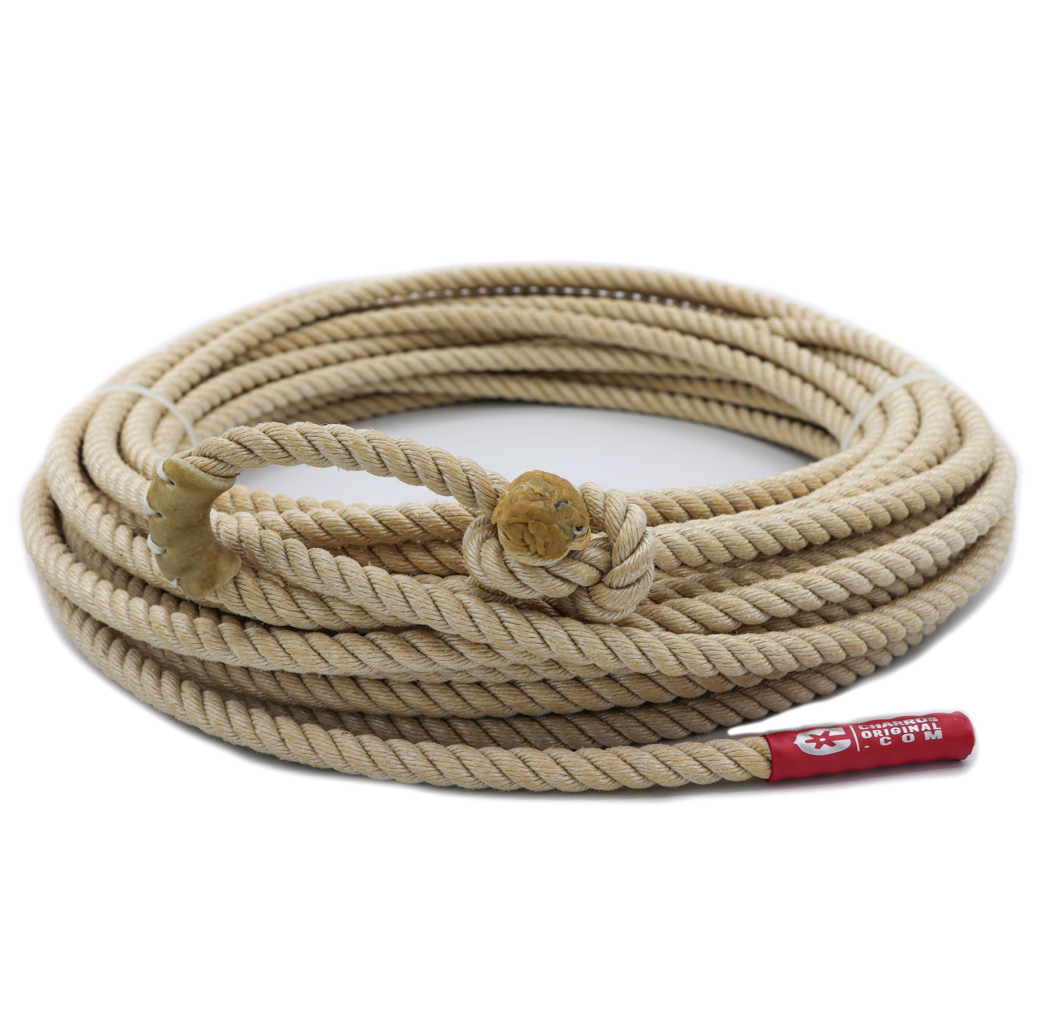 60Ft Tan Poly Nylon 10.5mm Brown Rope Lasso Soga Plomo