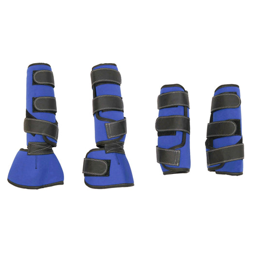 Azul Charros Neoprene Horse Leg Boot Protectors - M - Royal Saddles - Horse Gear