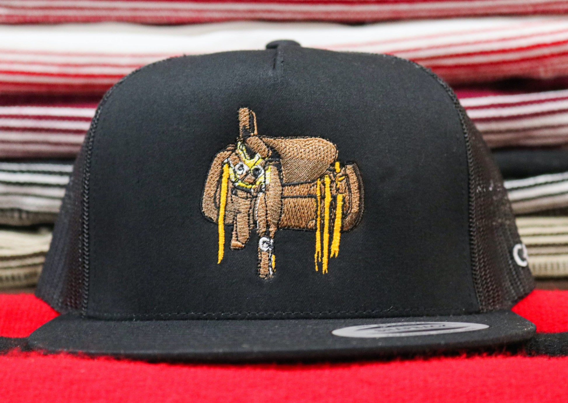 Black Escaramuza Albarda Snapback - M - Royal Saddles - Charros Original Hats