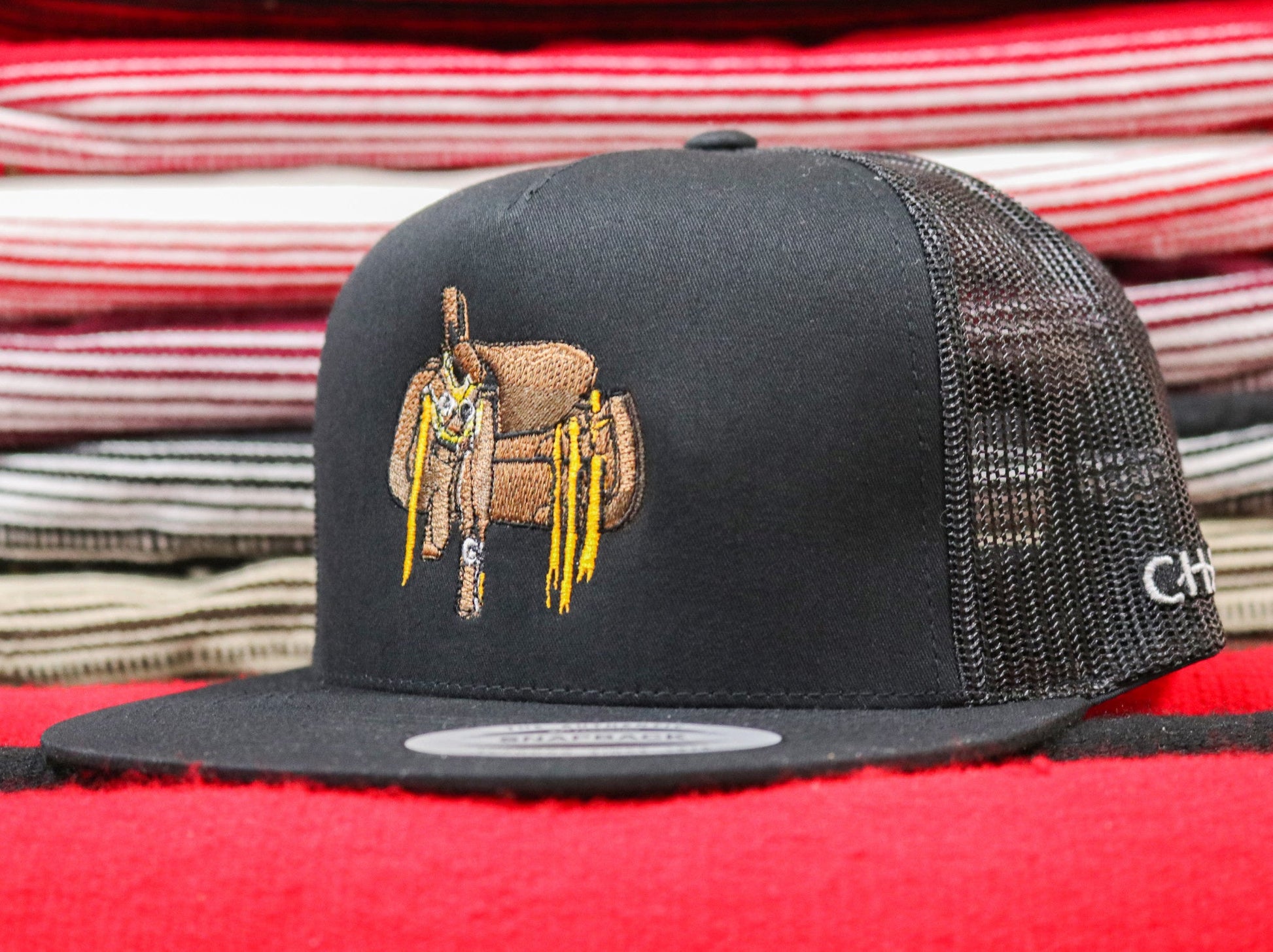 Black Escaramuza Albarda Snapback - M - Royal Saddles - Charros Original Hats