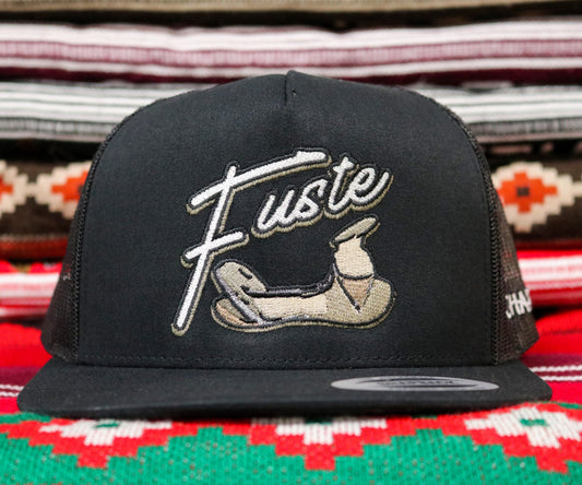 Black "Fuste" Original Trucker Hat - M - Royal Saddles - Charros Original Hats