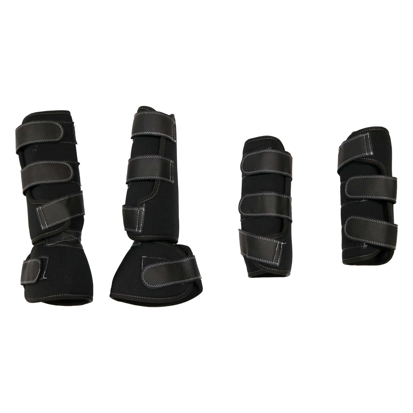 Black Protectores Para Caballos Horse Leg Boots - M - Royal Saddles - Horse Gear