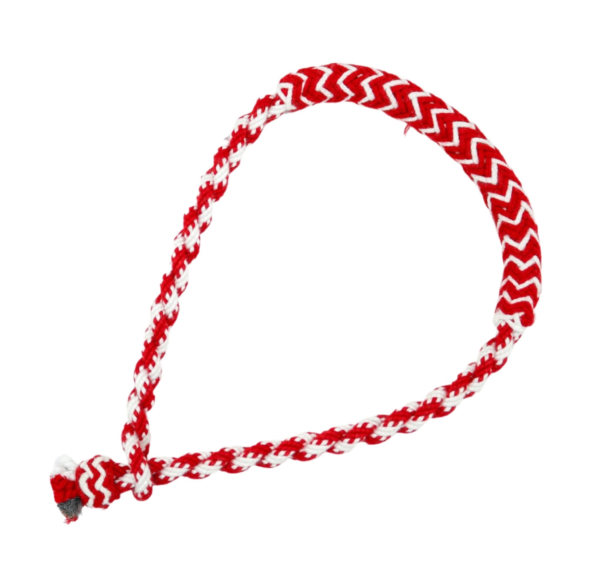 Bosal Charro Rojo Algodon Horse Cotton Braided Bosal Red - M - Royal Saddles - Charro Bozal