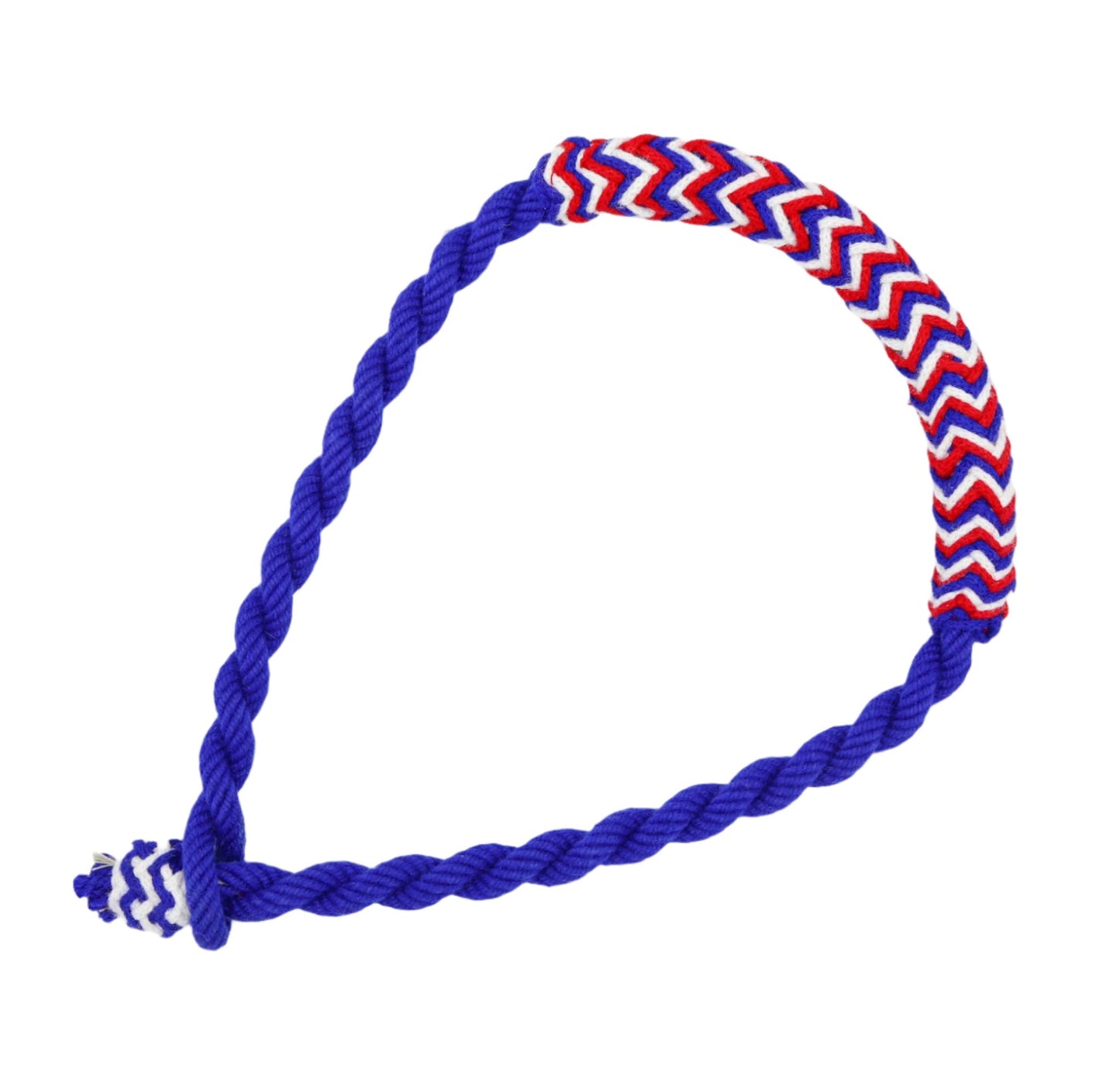 Bosal Neon Azul Charro Algodon Horse Cotton Braided Bosal - M - Royal Saddles - Charro Bozal