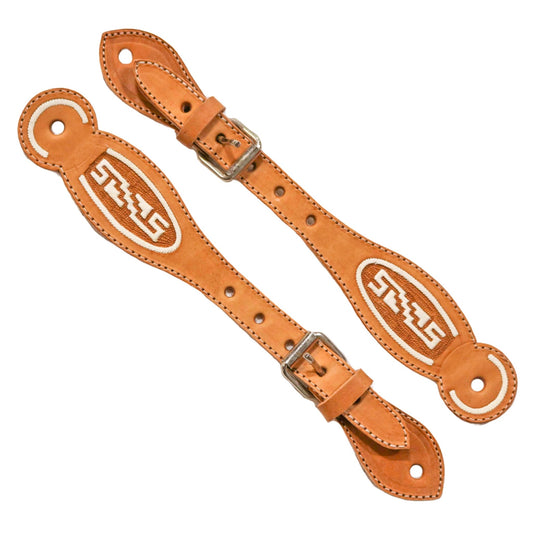 Charras Espuelas Spurs Straps Piteados - M - Royal Saddles - Charro Spurs Strap