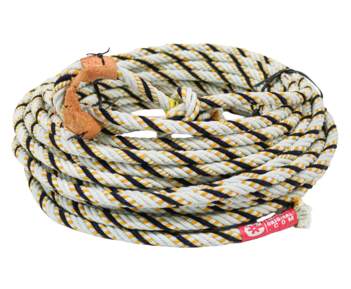 Charro Cotton 65FT Rope Soga Leather Burner Hondilla - M - Royal Saddles - Ropes/Sogas