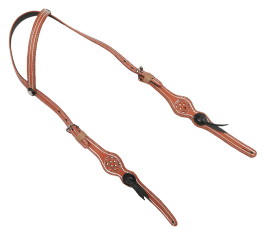 Charro Horse Saddle Headstall Miel Cabezada Charra - M - Royal Saddles - Charro Headstalls/Cabezada