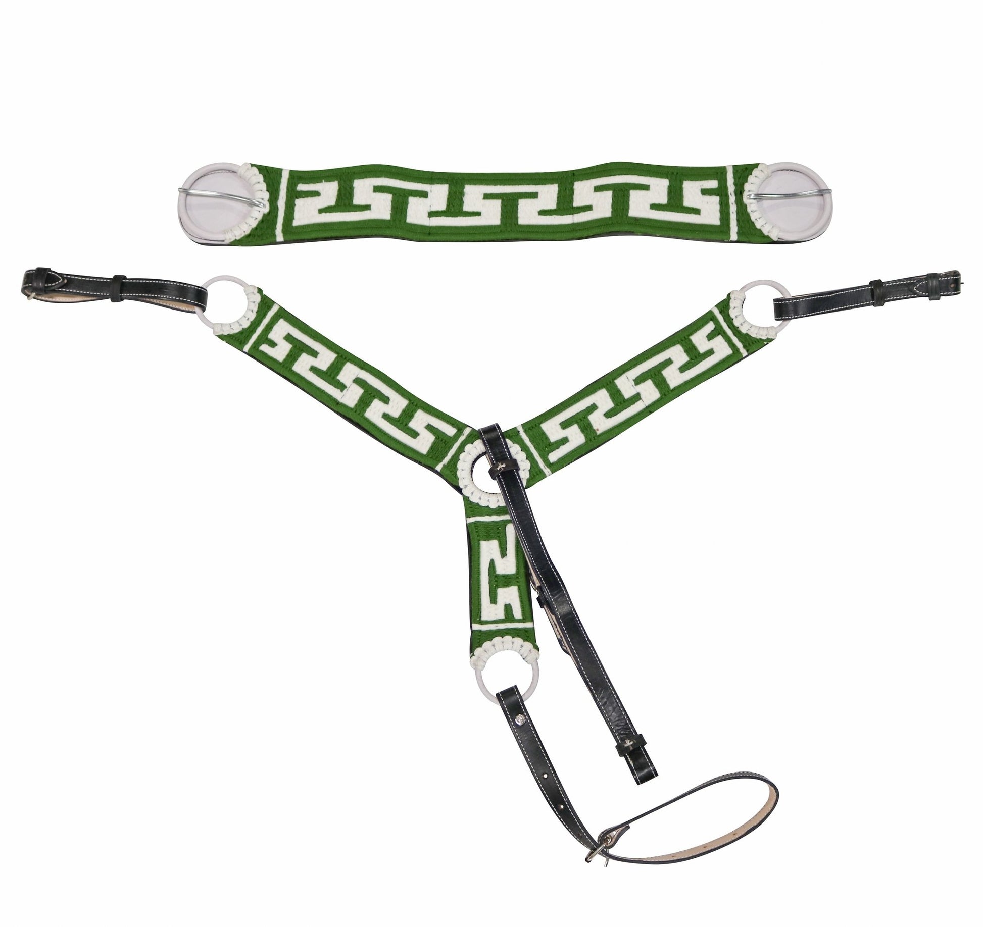 Charro Pechera & Cincho Set Breastcollar/ 34.5" Charro Cinch - M - Royal Saddles - Charro Breastcollar/Pechera