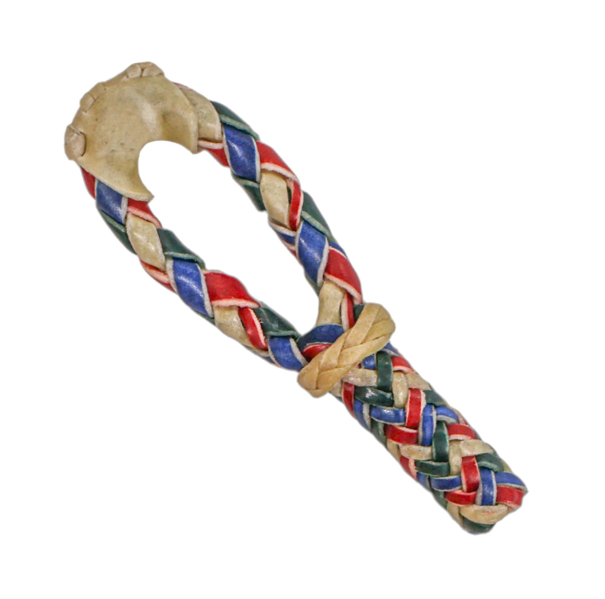 Charro Tricolor Rawhide Hondilla Rope Soga - M - Royal Saddles - Ropes/Sogas