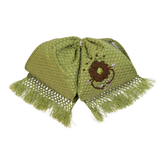 Charro Verde Charreria Fino Mono Bowtie Flower - M - Royal Saddles - Monos Charros