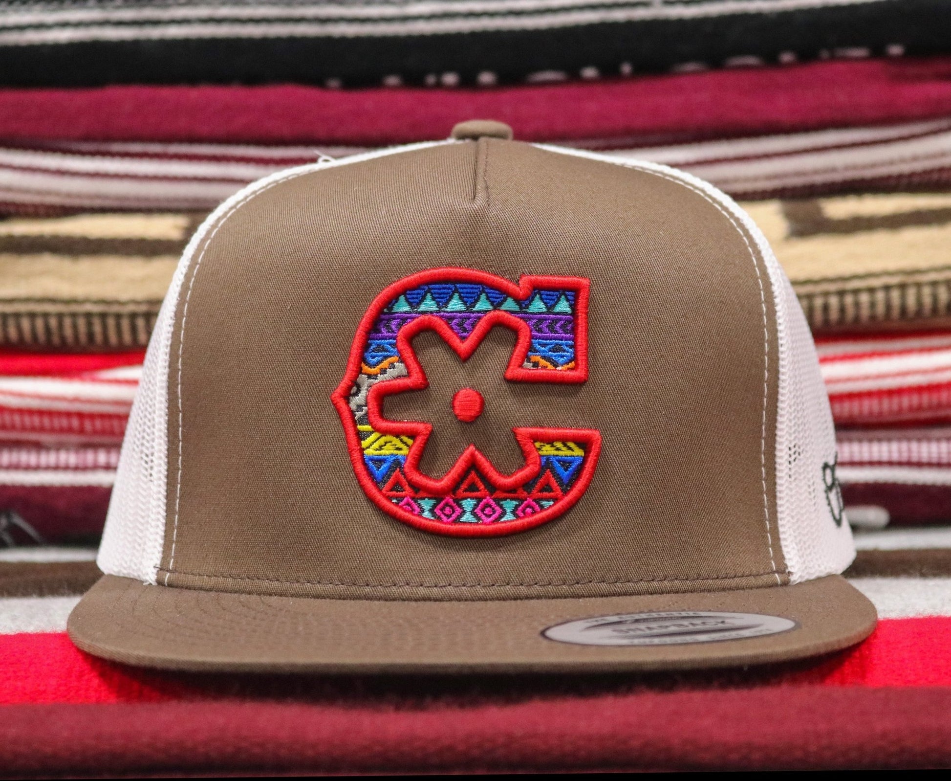 Charros Brown "C" Navajo Snapback - M - Royal Saddles - Charros Original Hats