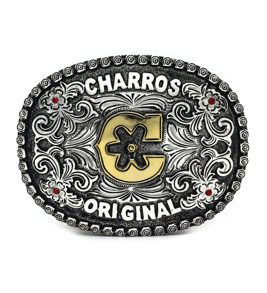 Charros Original C Hebilla Charra Buckle - M - Royal Saddles - Belts/Buckles