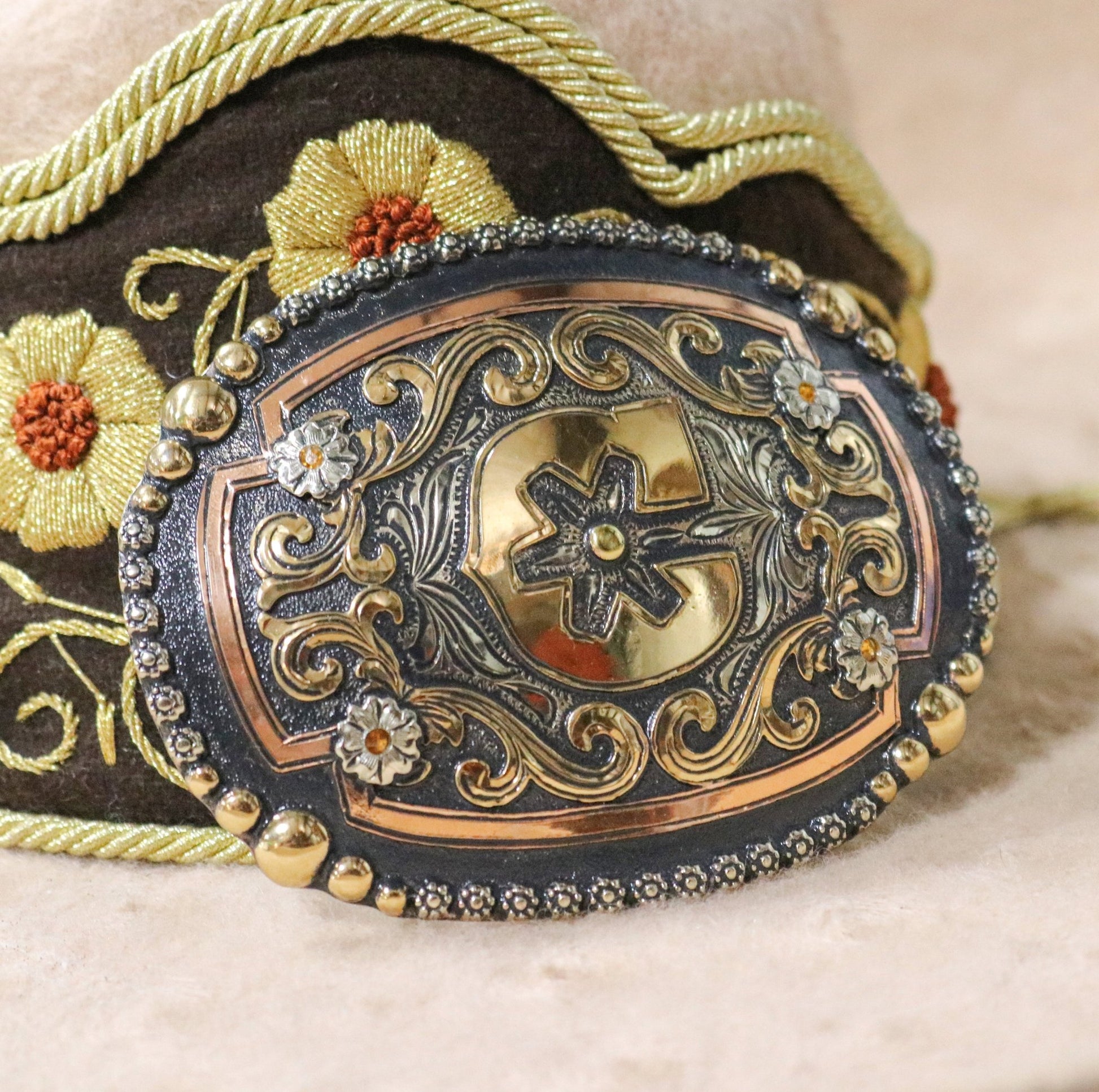 Charros Original Hebilla Charra Custom Buckle - M - Royal Saddles - Belts/Buckles