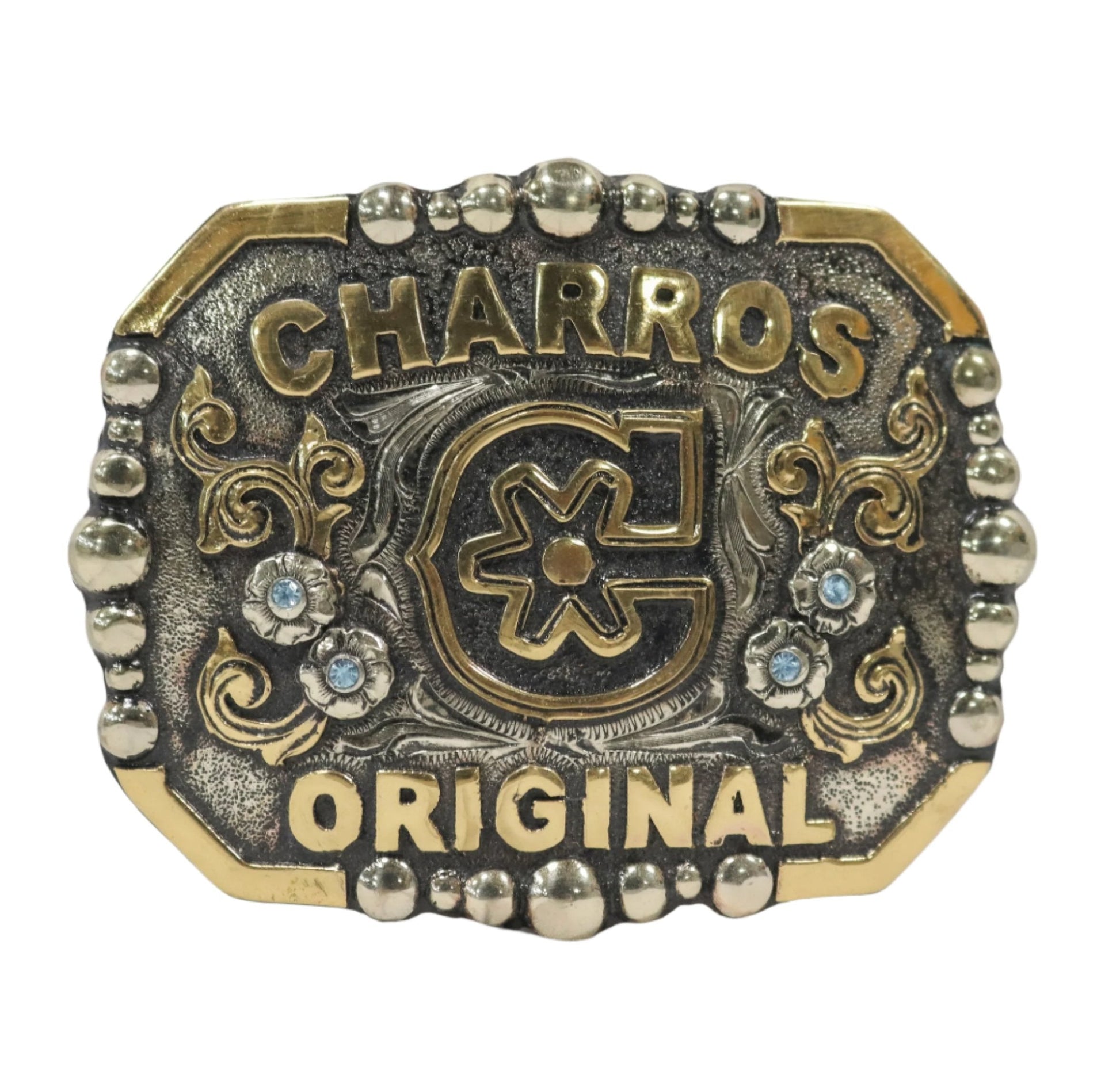 Charros Original Hebilla Fina “C” - M - Royal Saddles - Belts/Buckles