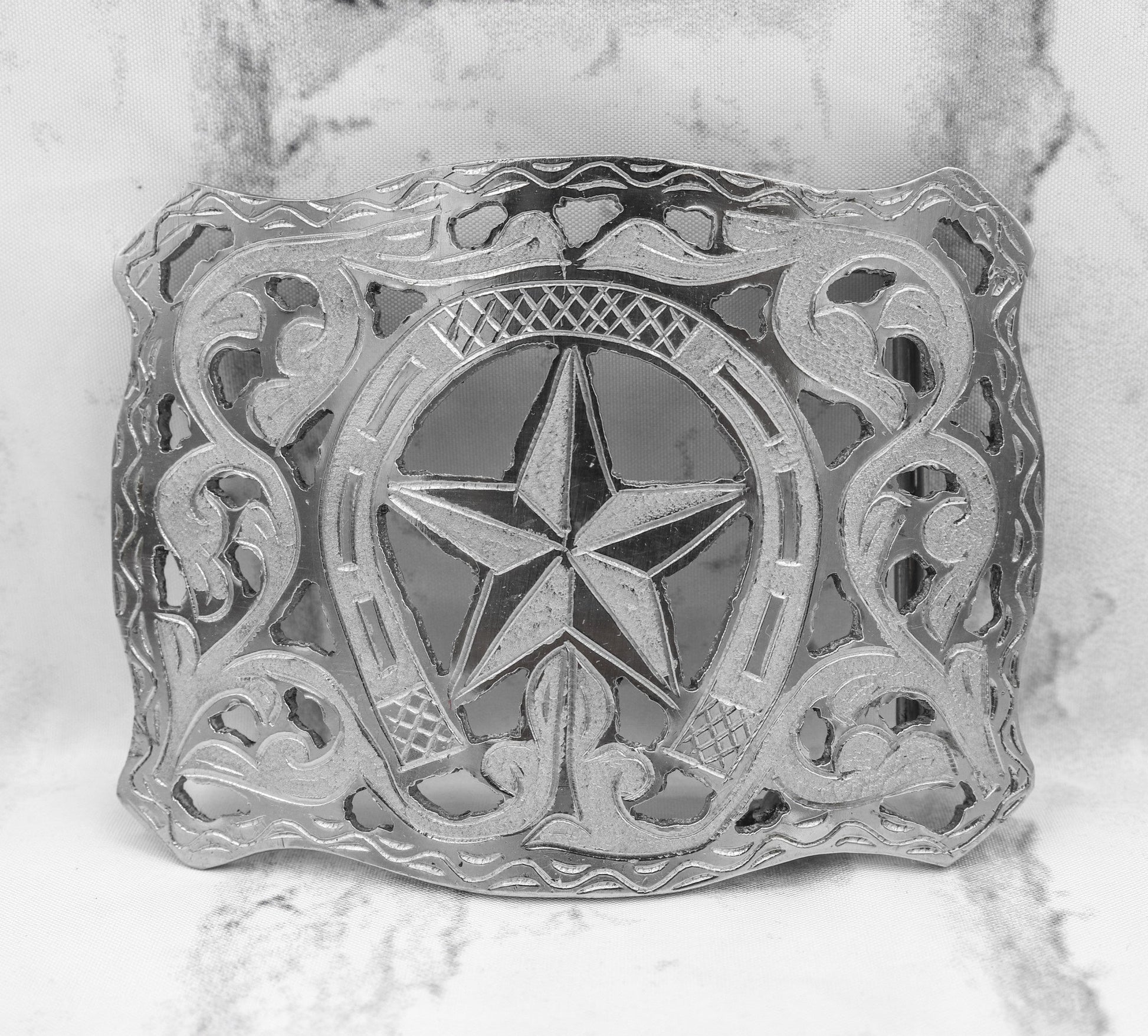 Engraved Charro Hebilla Charra Belt Buckle - M - Royal Saddles - Belts/Buckles