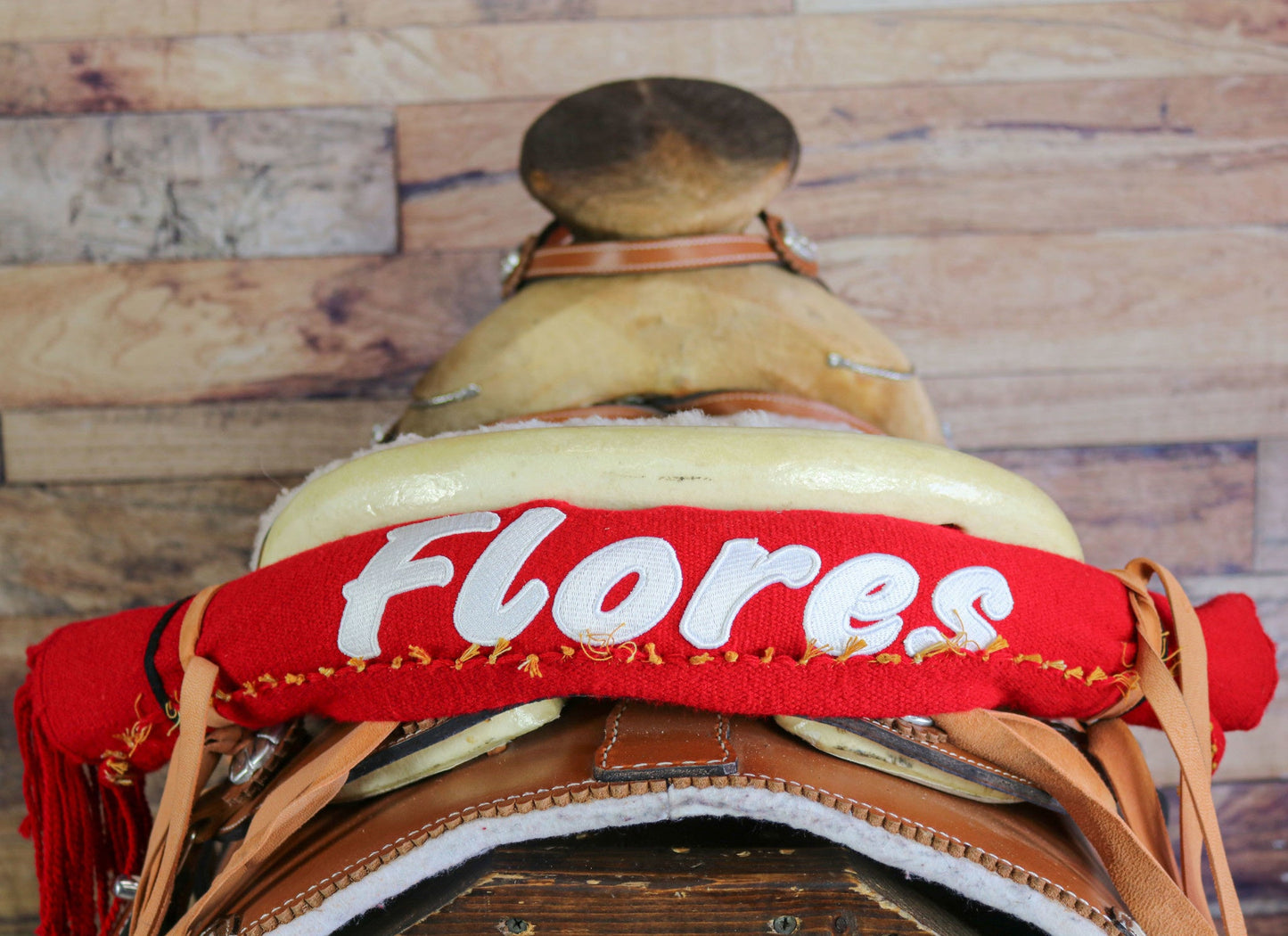 Flores Red Charro Sarape Montura Charra - M - Royal Saddles - Sarapes