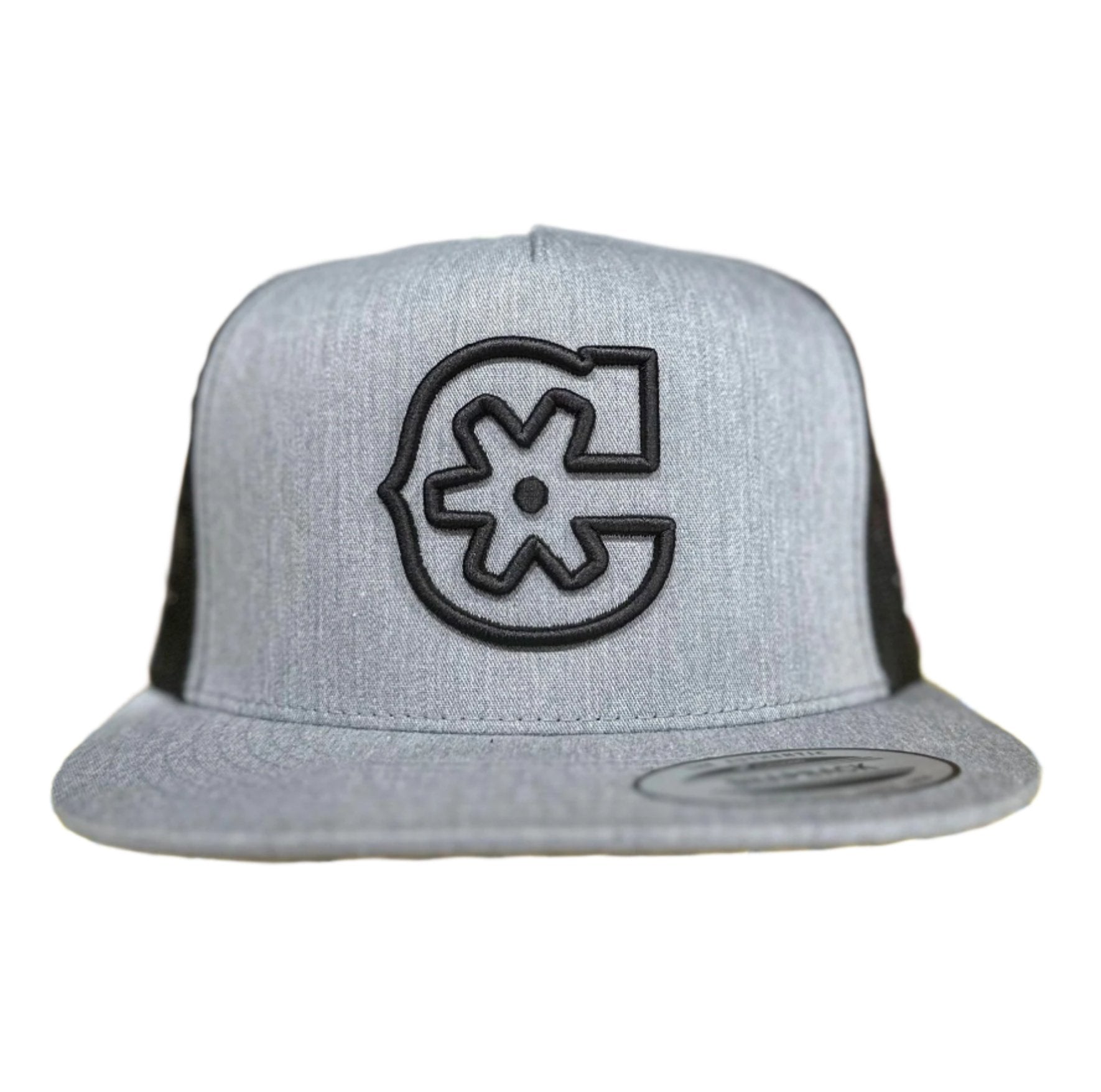 Gray "3D" Snapback Trucker - M - Royal Saddles - Charros Original Hats