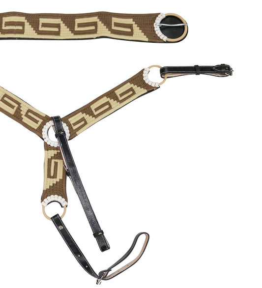 Greca Charro Breast Collar 35.5" Cincho Pecho Pretal - M - Royal Saddles - Charro Breastcollar/Pechera