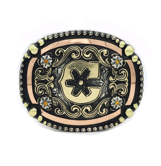 Handmade Charros Original “C” Buckle - M - Royal Saddles - Belts/Buckles