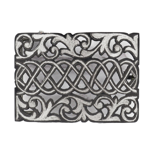 Hebilla Charra Diseño Pavonada Belt Buckle - M - Royal Saddles - Belts/Buckles