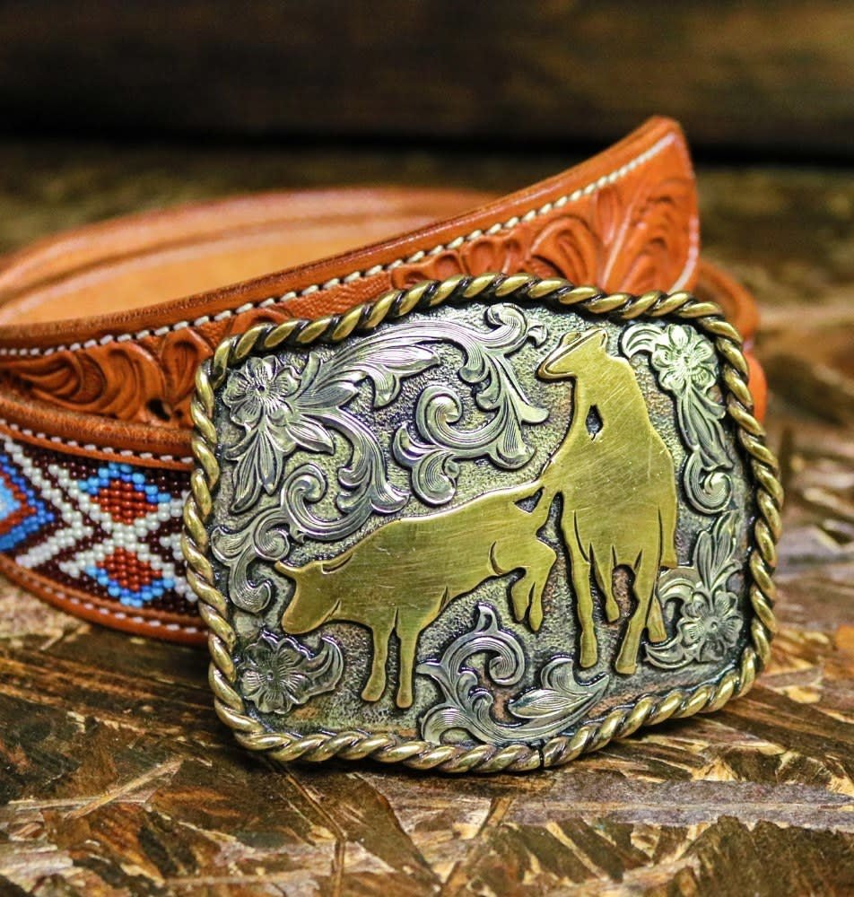 Hebilla ''Charro Original” Coleado (Nino) Buckle - M - Royal Saddles - Belts/Buckles