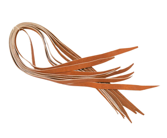 Juego de 8 Piel Mocha Tientos Para Montura Charra Leather Strings - M - Royal Saddles - Charro Saddle Parts