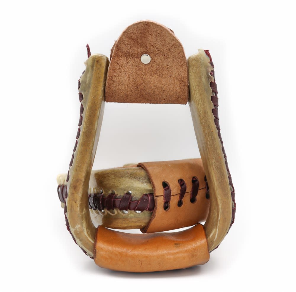 Kids Pony Western Rawhide Leather Stirrups - M - Royal Saddles - Mini/Pony Tack