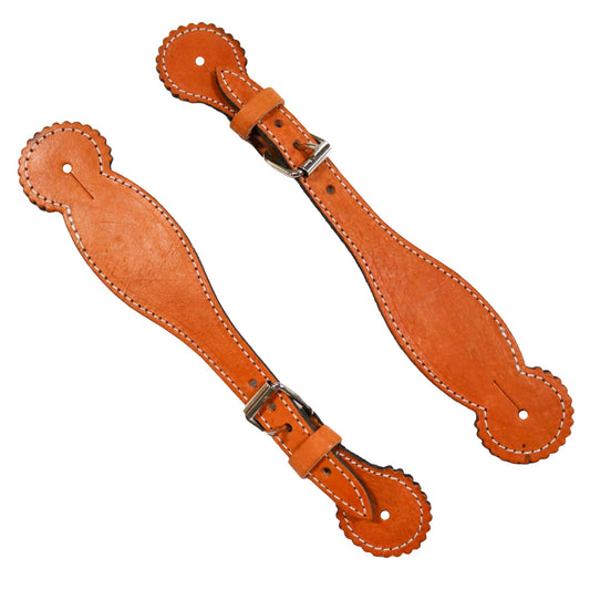 Leather Charro Mexican Correones Espuelas Straps - M - Royal Saddles - Charro Spurs Strap