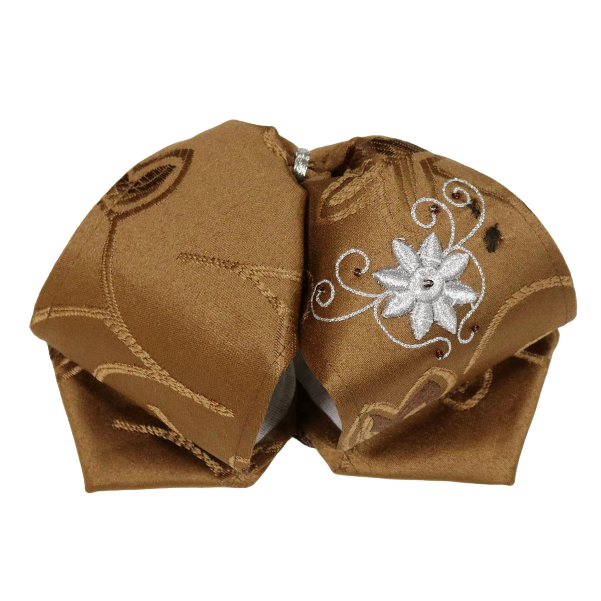 Mono Charro Diseno Brown Flor Bowtie Lienzo - M - Royal Saddles - Monos Charros