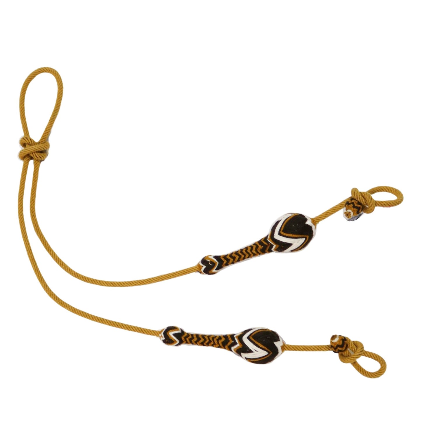 Mustard Brown Charro Riendas Gruesas Mexican Horse Reins - M - Royal Saddles - Charro Reins