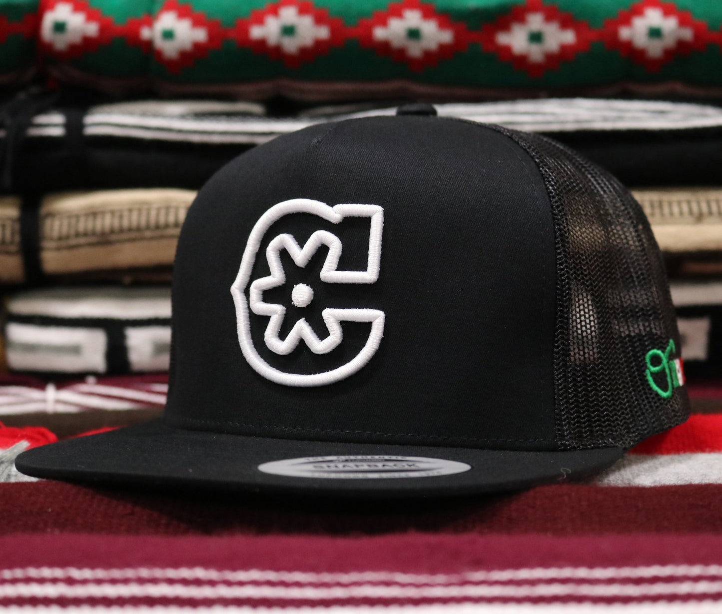 "MX" CHARROS Original Black Snapback - M - Royal Saddles - Charros Original Hats