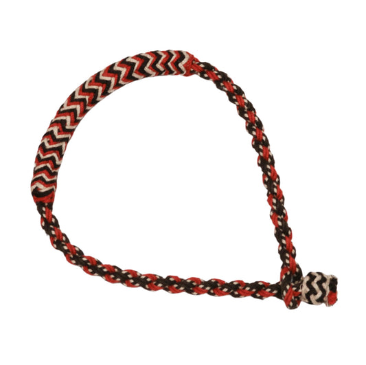 Orange Braided Cotton Horse Bosal Charro Naranja Algodon Trenzado - M - Royal Saddles - Charro Bozal