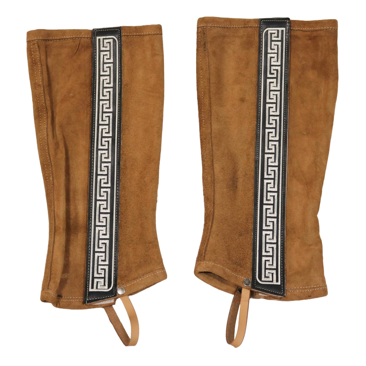 Polainas Charras (M) Suede Half Chaps - M - Royal Saddles - Charro Polainas/Chaps