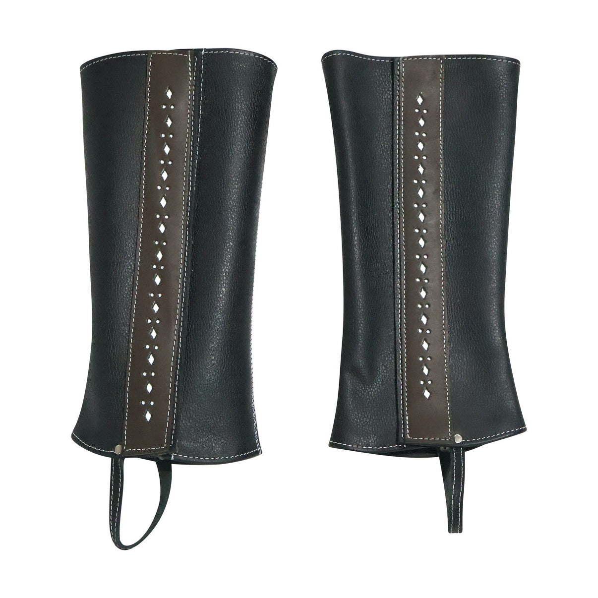 Polainas Leather Piel Charra Half Chaps - M - Royal Saddles - Charro Polainas/Chaps