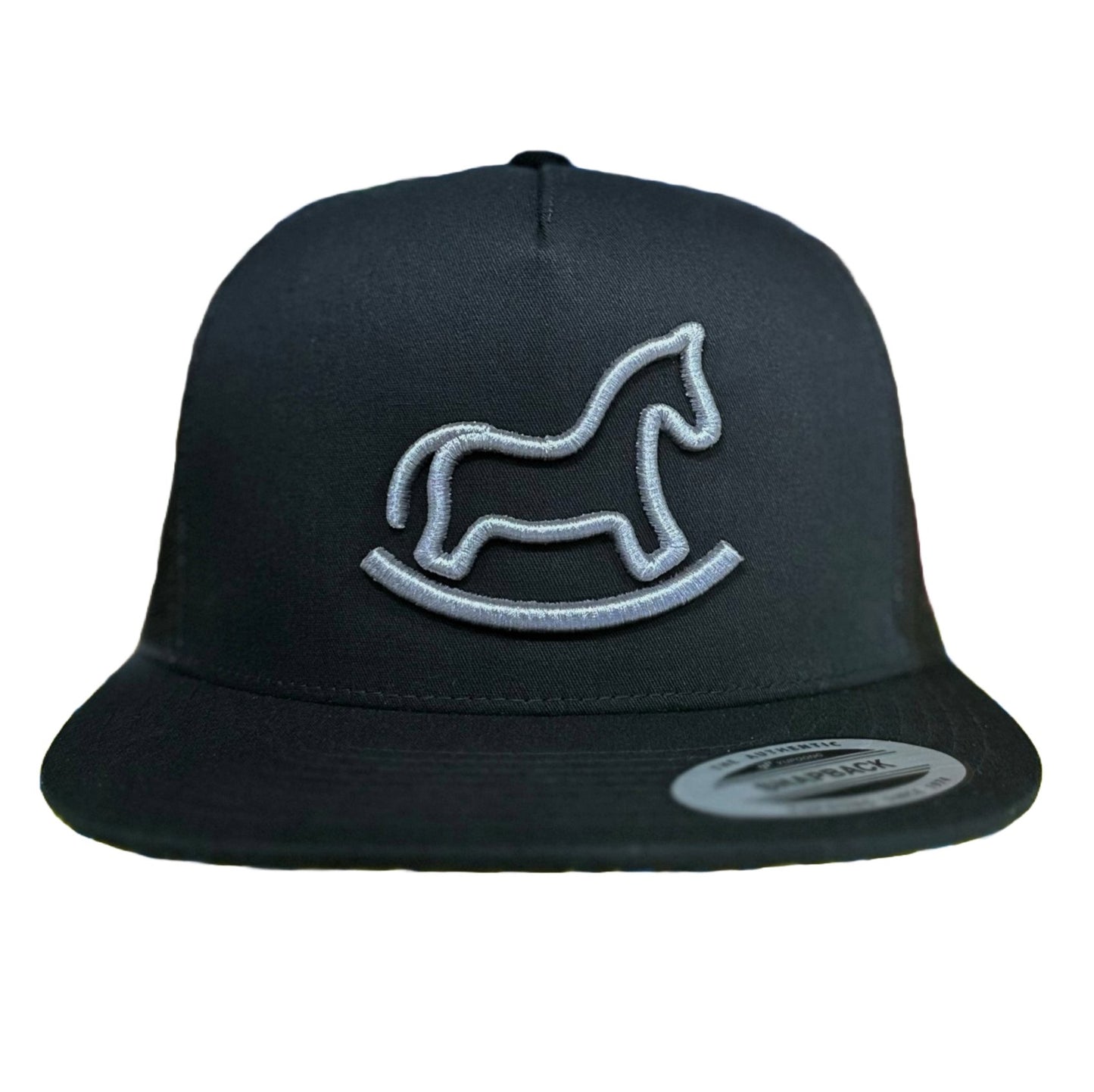 "Pony" Charros Black Trucker Cap - M - Royal Saddles - Charros Original Hats