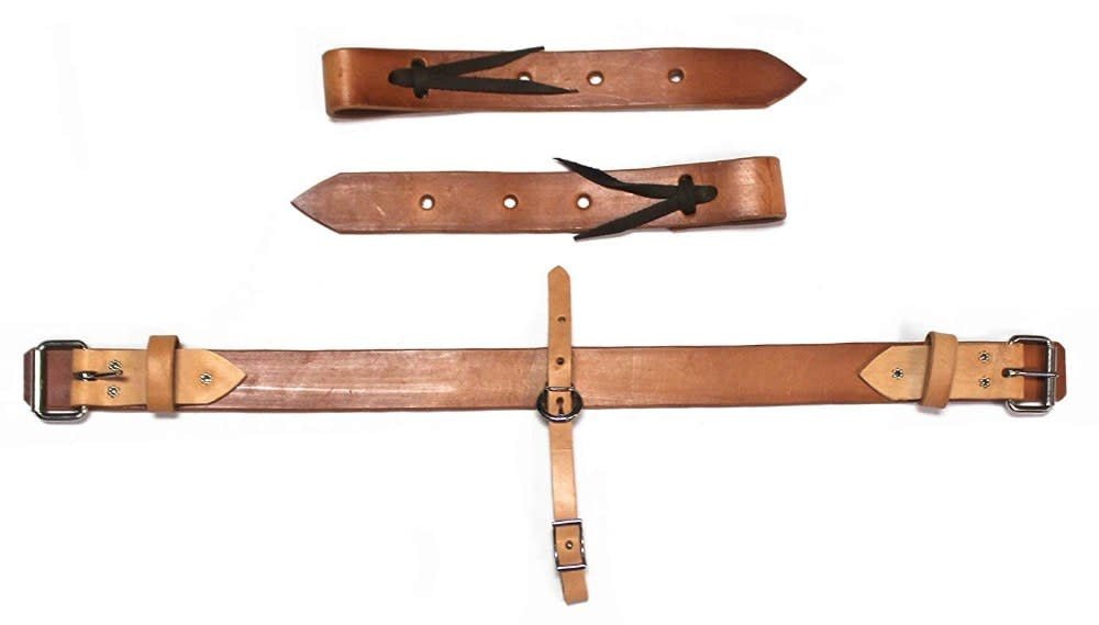 Pony Riding Western Leather Girth With Billets Rodeo - M - Royal Saddles - Mini/Pony Tack