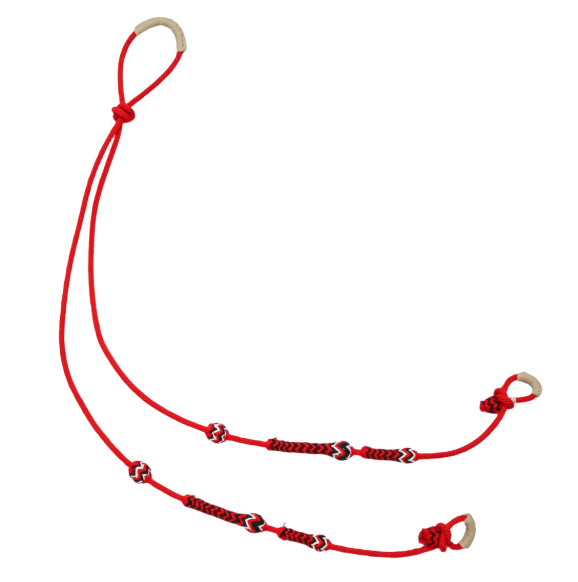 Riendas Charras Boton Rojo Red Button Charro Reins II - M - Royal Saddles - Charro Reins