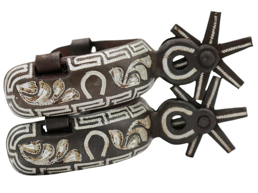 Rustic Espuelas Charras Rustico Design Charro Spurs - M - Royal Saddles - Charro Spurs/Espuelas