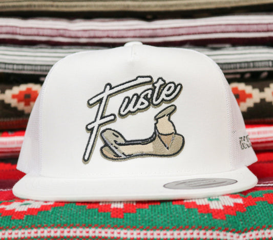 White "Fuste" Original Trucker Hat - M - Royal Saddles - Charros Original Hats